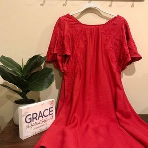 Loft red dress, NWT size S